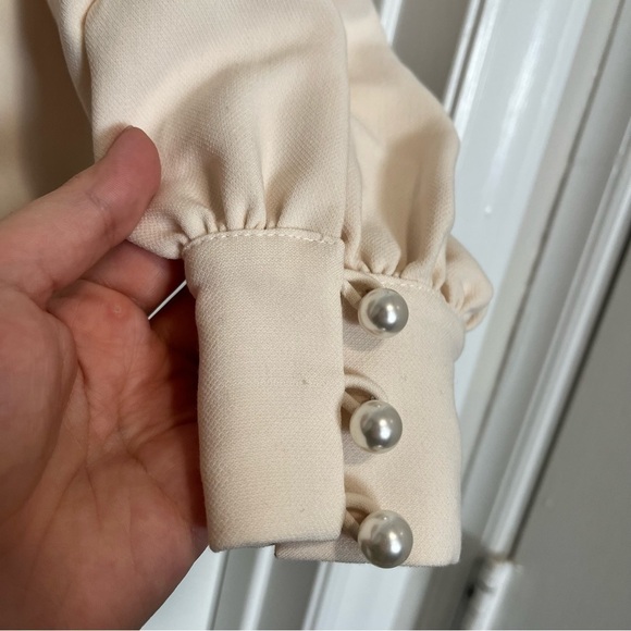 Gal Meets Glam Tallulah Shift Dress Cream Size 2 L - Picture 11 of 11